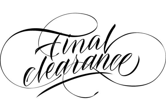 Download Final Clearance Lettering. Calligraphic - Lettering Collection